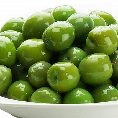 Whole Nocellara green olives bucket kg 5