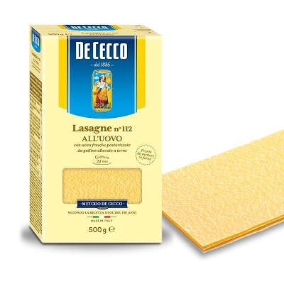 De Cecco egg lasagne 500g x 12 n.112