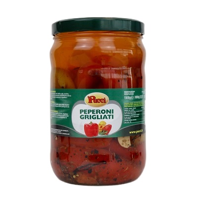 Chargrilled mix peppers in oil jar kg 2.95