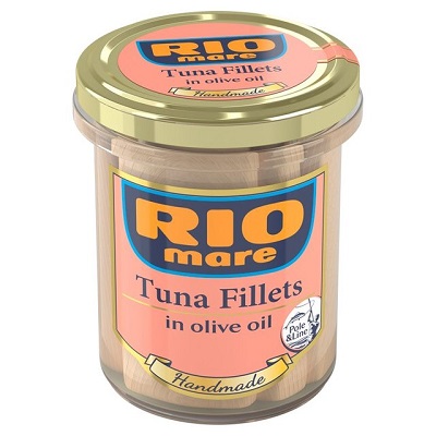 Rio Mare tuna fillets in olive oil glass jar 180g