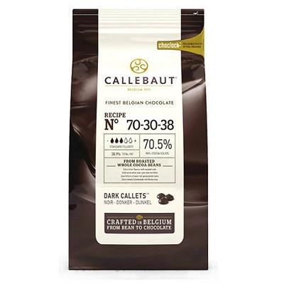 Callebaut dark chocolate callets 70% kg 2.5