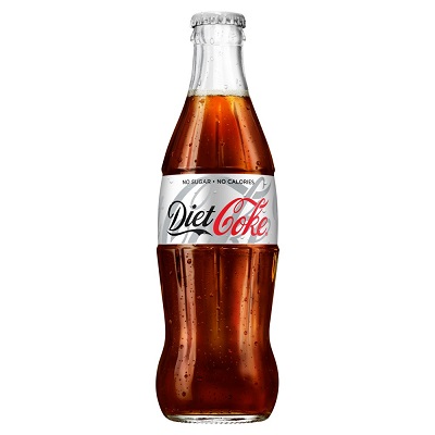 Coke Coca Cola Diet icon original glass bottle 24 x 330ml