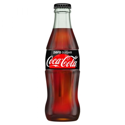 Coke Coca Cola Zero icon original glass bottle 24 x 330ml