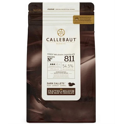 Callebaut dark chocolate callets 54.5% kg 2.5