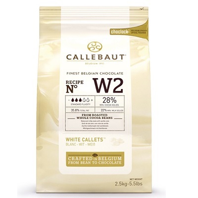Callebaut white chocolate callets 28% kg 2.5