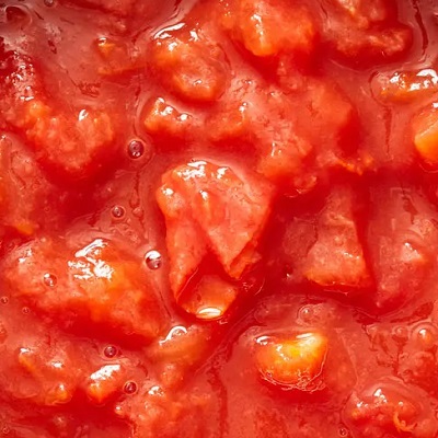 Italian High quality chopped tomatoes cubetti pomodoro tin 6 x kg 2.5