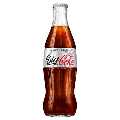 Coke Coca Cola Diet icon original glass bottle 24 x 330ml