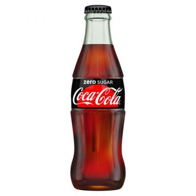 Coke Coca Cola Zero icon original glass bottle 24 x 330ml