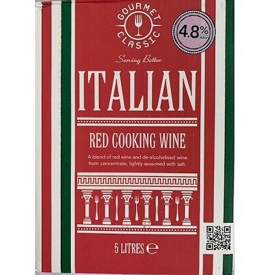 Red Italian cooking wine 5lt