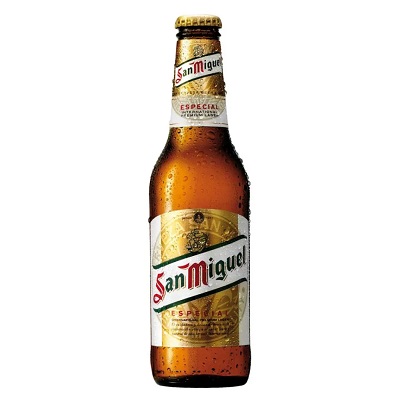 San Miguel premium lager beer bottles 33cl x 12